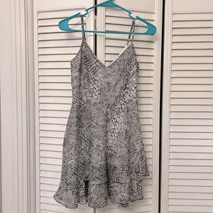 Snakeskin print dress